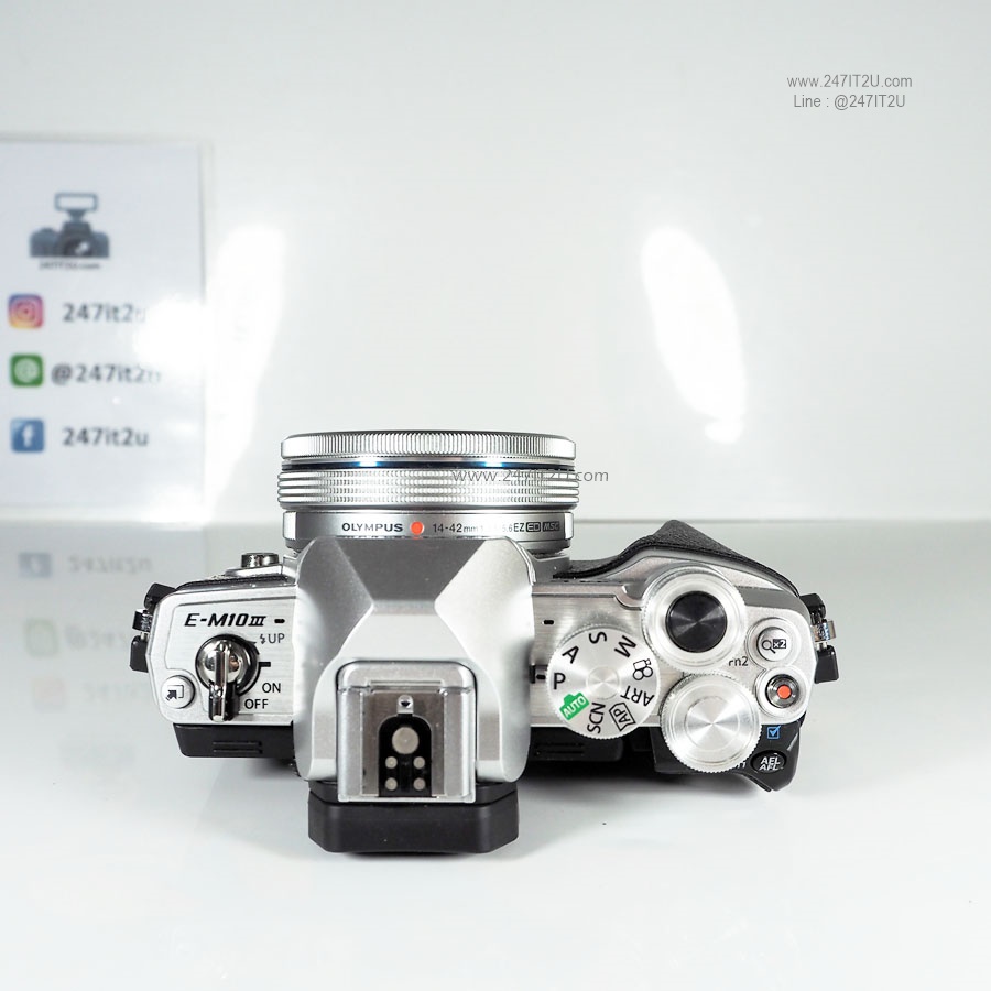 กล้อง Olympus OM-D E-M10 Mark III +เลนส์14-42mm ยกกล่อง Silver