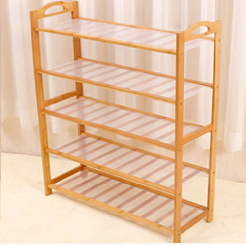 CASSA ชั้นวางรองเท้าไม้ไผ่ แบบแผ่นราวระเเนง5ชั้น ยาว60cmรุ่น179-SR-BB-B560