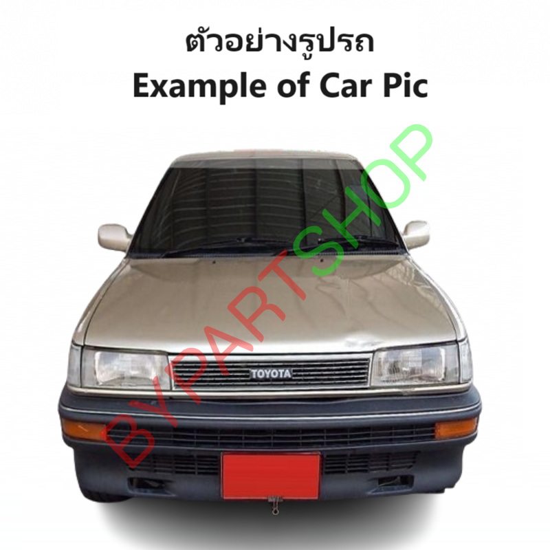 กระจกมองข้าง TOYOTA COROLLA(โคโรล่า) EE90/AE90/AE92 โฉมโดเรม่อน รุ่นปรับมือ สีดำ(งานไม่ทำสี) -ราคาต่อข้าง-