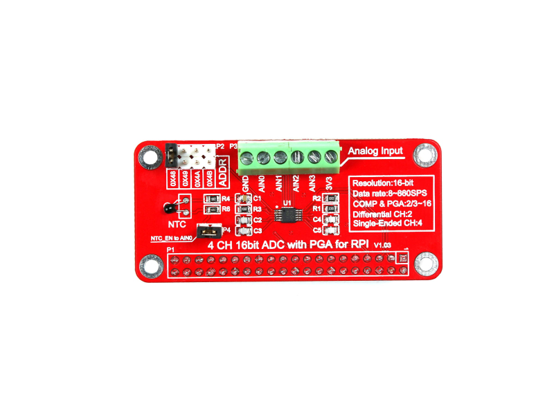 ADS1115 ADC Module สำหรับ raspberry Pi