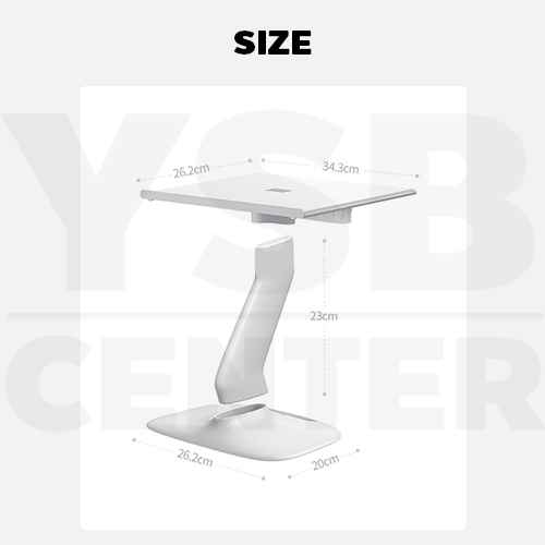 ที่ตั้งโน๊ตบุ๊ค แท่นวางโน๊ตบุ๊ค ขาตั้งโน๊ตบุ๊ค แท่นวางหนังสือ จัดเก็บง่าย พกพาสะดวก รุ่น J1L039-AS-01