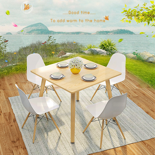 โต๊ะ โต๊ะอาหาร โต๊ะกินข้าว โต๊ะอเนกประสงค์ ทรงสี่เหลี่ยมจัตุรัส ขนาด 80 x 80 x 72 cm.