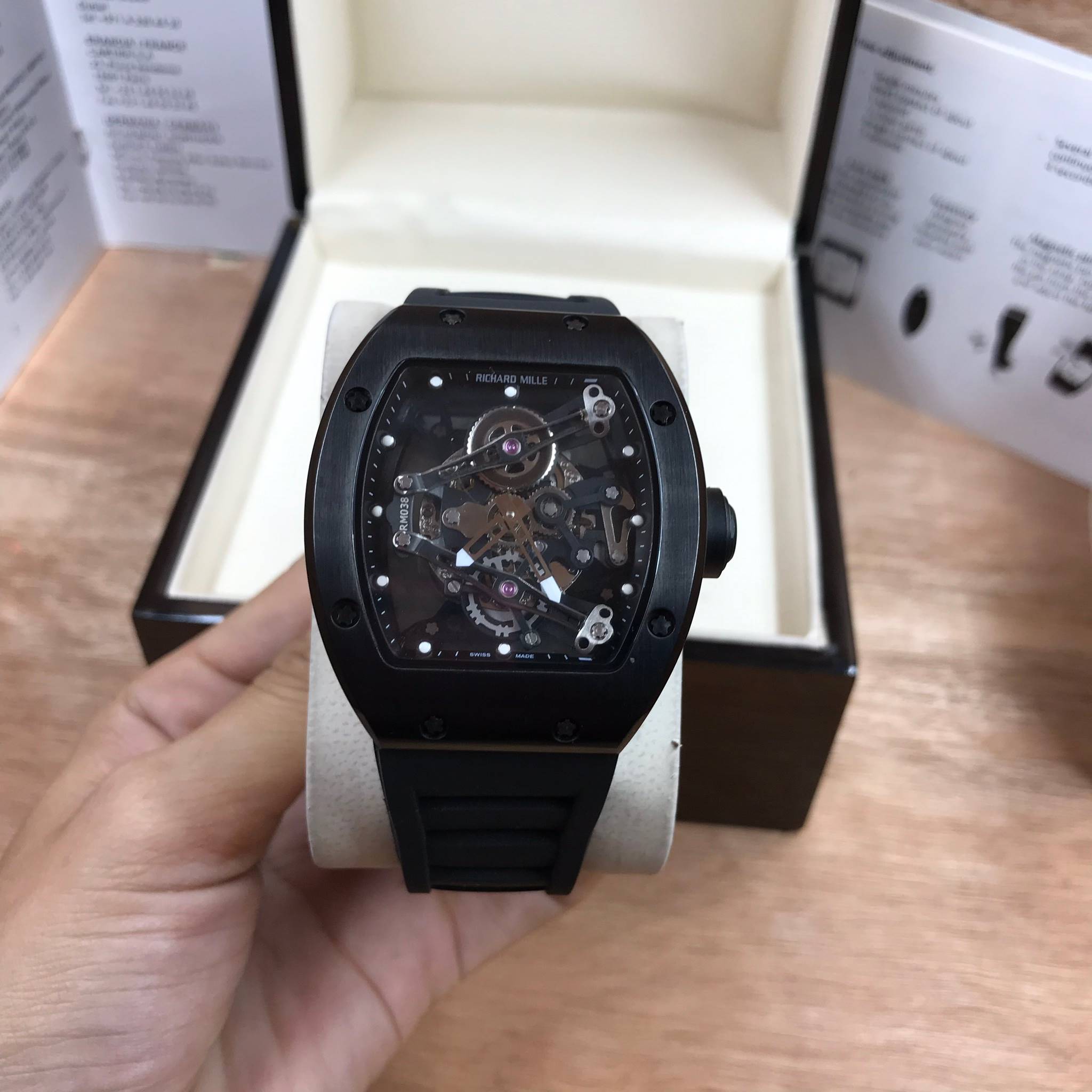 นาฬิกา Richard Mille RM038 Black - Mirror Swiss