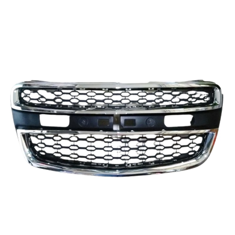 หน้ากระจัง CHEVROLET COLORADO(โคโลราโด) LS/LT/LTZ/Z71 พร้อมคิ้วชุบบน-ล่าง ไม่มีโลโก้ ปี2012-2015 (รหัส:COLO'12+คิ้ว)