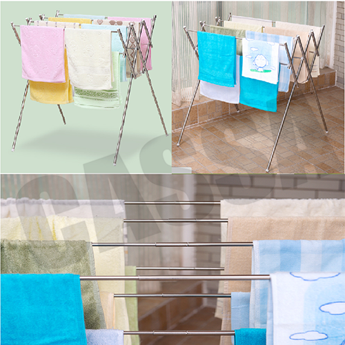 CASSA ราวตากผ้าขนหนูแสตนเลสตั้งพื้นแบบปรับความยาวได้ รุ่น JMJ-M9045