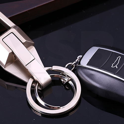 JOBON พวงกุญแจ เกรดพรีเมี่ยม ห่วงคู่ พร้อมตัวเปิด-ปิด ห่วงล็อต หนาพิเศษ ทรงสี่เหลี่ยม