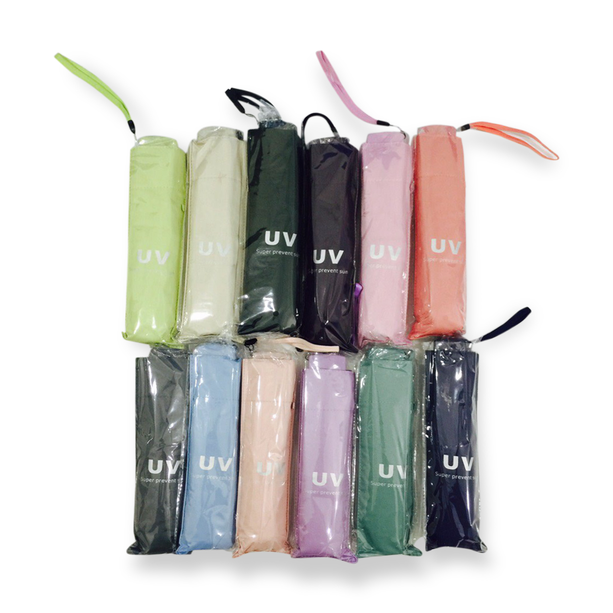 ร่มGBU3ตอนแบนเบารหัสGM345ยูวีดำ