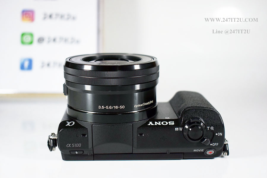 กล้อง Sony A5100 + lens 16-50mm สีดำ