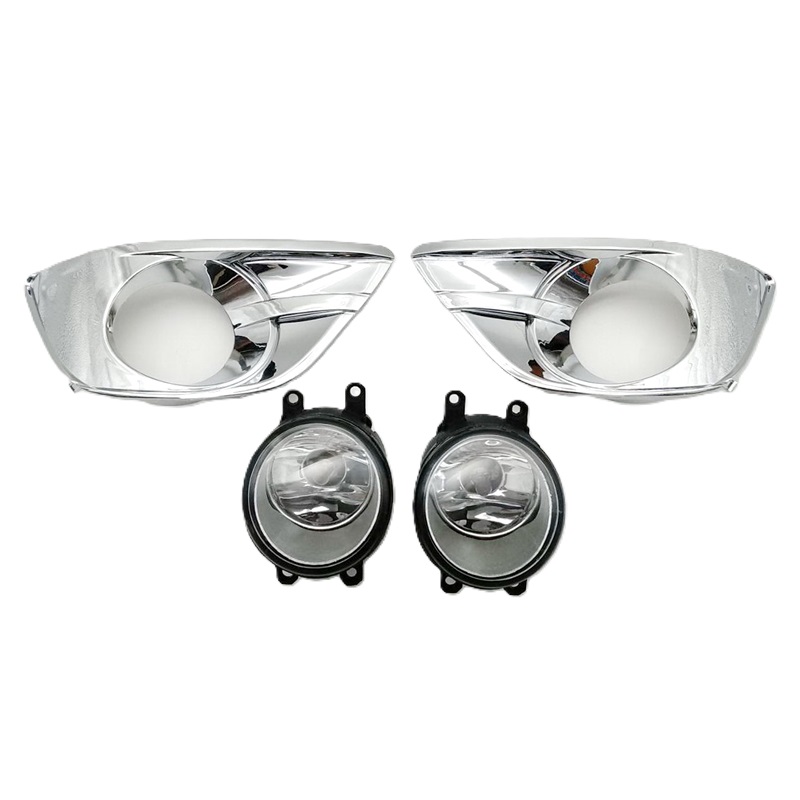 ไฟตัดหมอก/ไฟสปอร์ตไลท์ TOYOTA INNOVA(อินโนว่า) โฉมที่3 ฝาครอบชุบโครเมียม ปี2012-2015 (ครบชุด) (ประกัน 6เดือน) (TY498E)