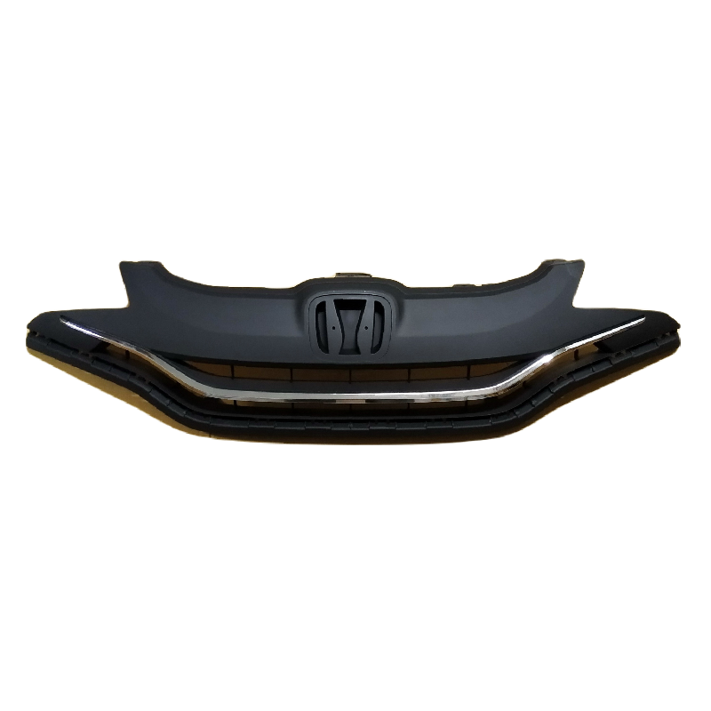 หน้ากระจัง HONDA JAZZ(แจ๊ส) GK รุ่นที่1 สีดำ(งานไม่ทำสี) คาดโครเมียม ไม่มีโลโก้ ปี2014-2016 (รหัส:JAZZ14)