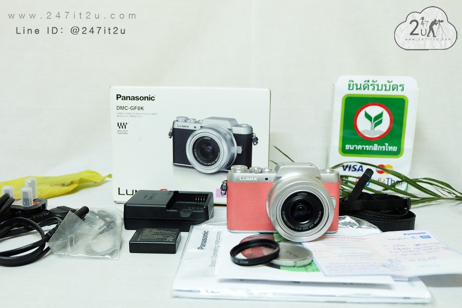 กล้อง Panasonic GF8 สีชมพู +เลนส์ 12-32mm สีชมพู