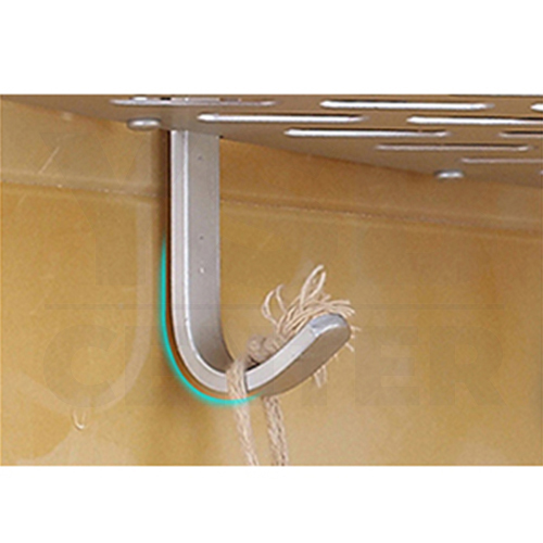 ชั้นวางของอเนกประสงค์ในห้องน้ำ 3 ชั้น แบบเข้ามุม ติดผนัง อลูมิเนียม รุ่น C1L066-ALM-8115