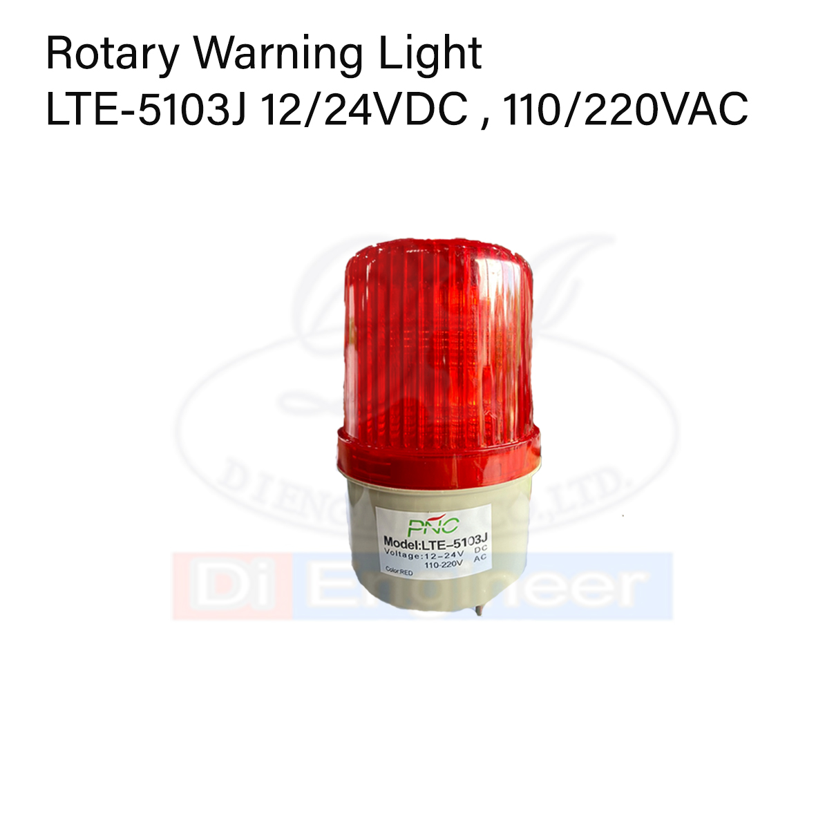 PNC LTE-5103J ROTARY WARNING LIGHT สีแดง