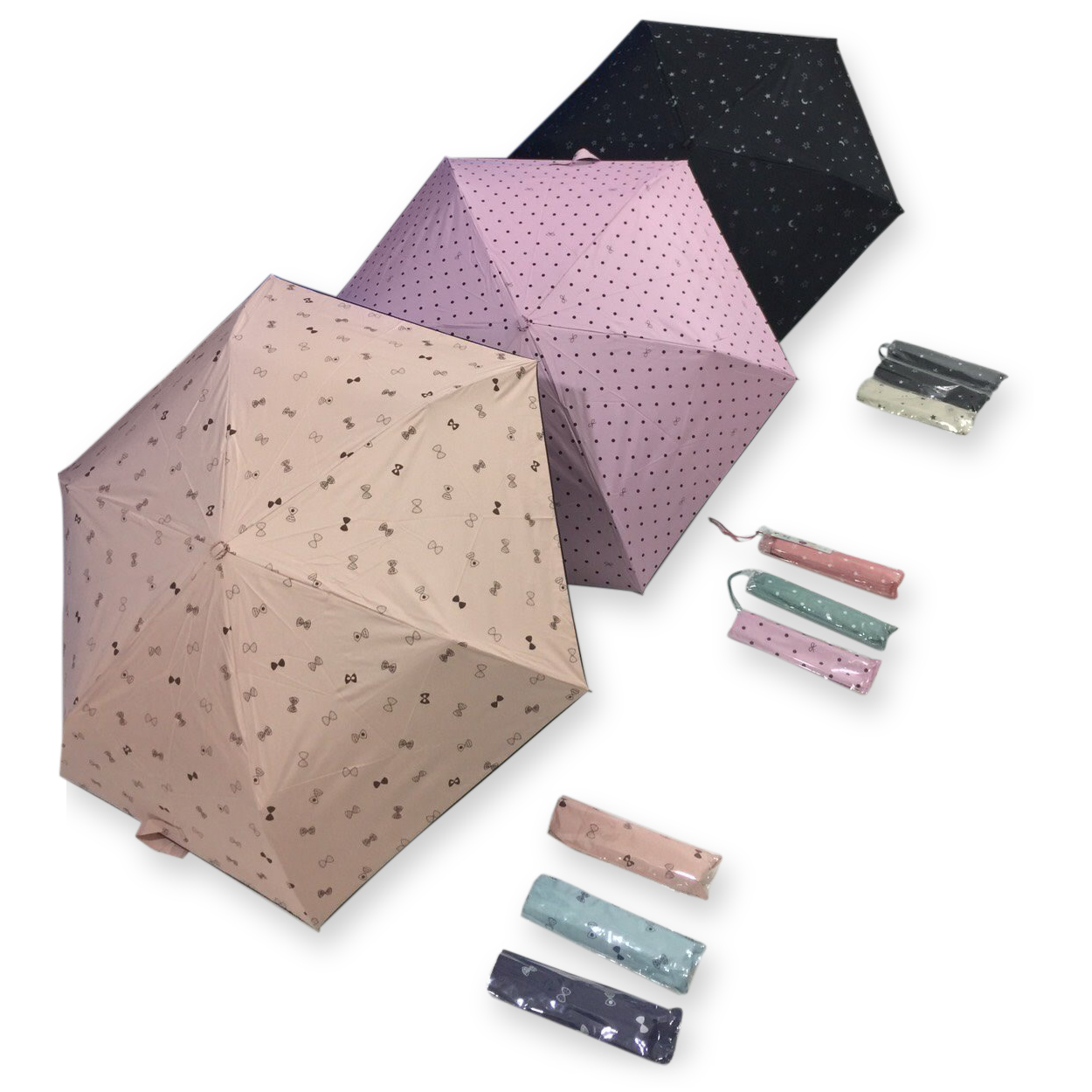 ร่มGBU3ตอนแบนเบารหัสGM341ยูวีดำ