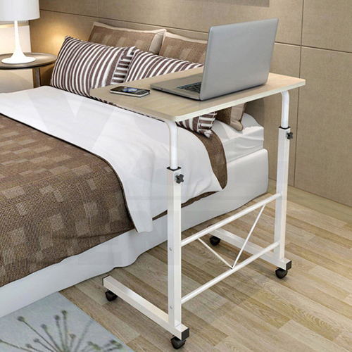 CASSA โต๊ะคอมพิวเตอร์ โต๊ะอ่านหนังสือ ปรับระดับ + ล้อเลื่อน (มี 5 สี)