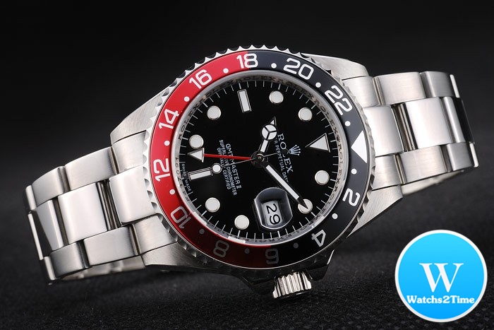 นาฬิกา Rolex GMT Master II Ceramic Automatic Stainless Steel ขอบเซรามิกแดงดำ