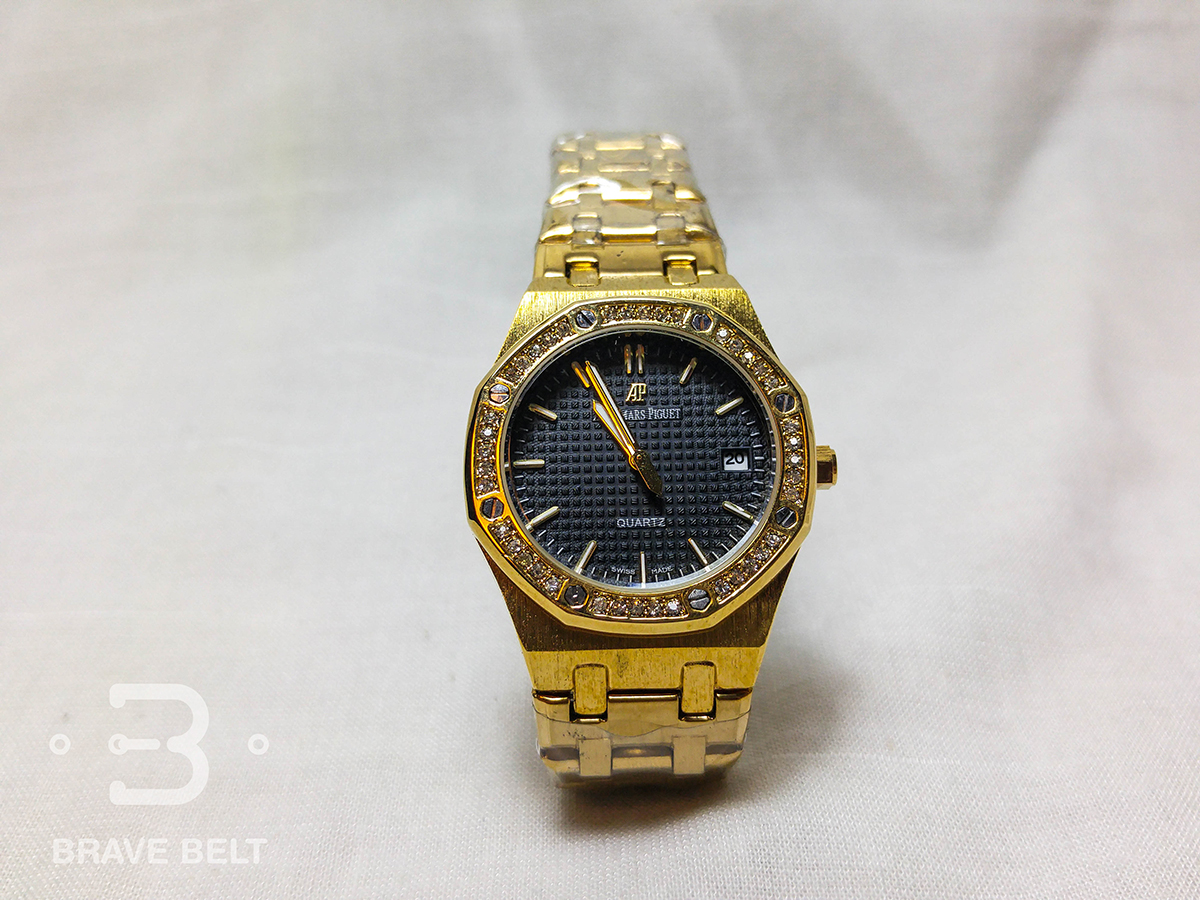 นาฬิกา Audemars Piguet หน้าปัดดำ สีทอง เกรด AAA
