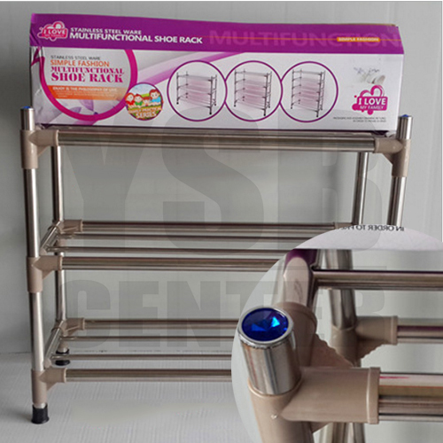 CASSA ชั้นวางรองเท้าแสตนเลส 3 ชั้น แบบท่อขนาดใหญ่ 22 mm รุ่น SR-A263