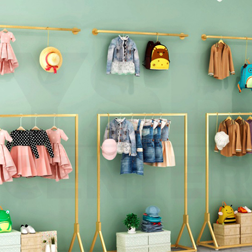 ราวแขวนผ้า ราวแขวนติดผนัง ราวแขวนสีทองติดผนัง บาร์เดี่ยว