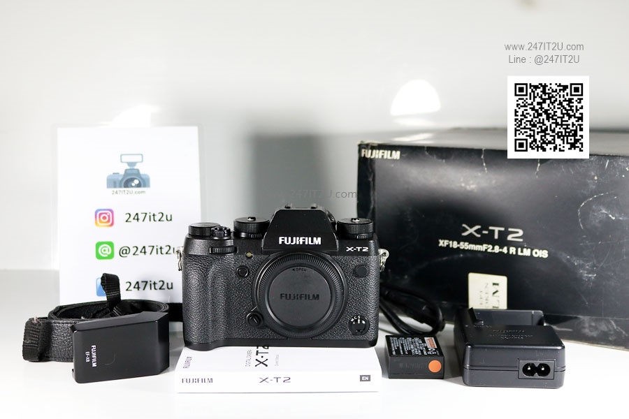 Fujifilm X-T2 Body สีดำ พร้อมแฟลช