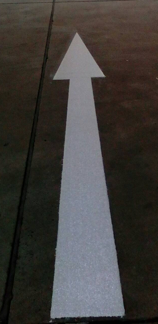 ลูกศณบอกทาง สีเทอร์โมพลาสติก