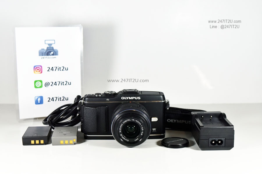 Olympus E-PL3 พร้อมเลนส์ 14-42 f3.5-5.6 สีดำ สภาพดี