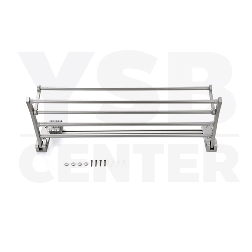 CASSA ราวแขวนผ้า วางผ้า และที่แขวนของใช้ในห้องน้ำ อลูมีเนียม ติดผนัง รุ่น C1L045-ALM-8018