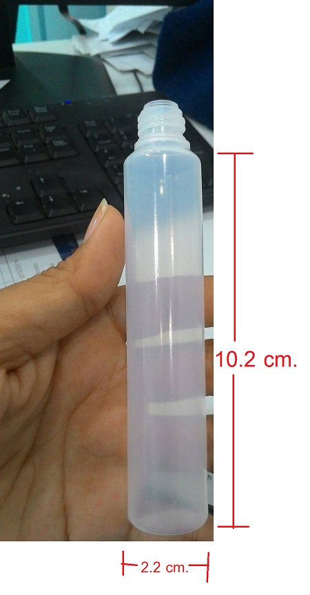 30ml PE ขวดหยดขาวขุ่น ทรงปากกา ฝาดับเบิ้ลล็อค
