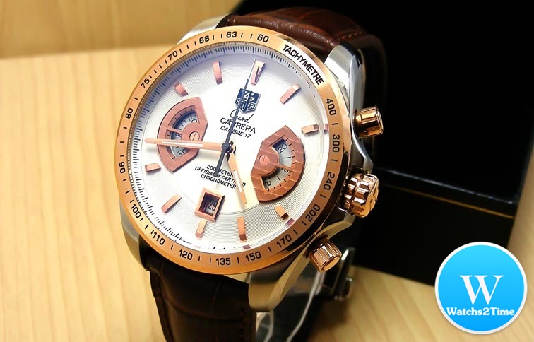 นาฬิกา Tag Heuer Grand Carrera Chronograph Calibre 17 PinkGold Mens