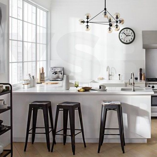 เก้าอี้บาร์ เก้าอี้ทรงสูง เก้าอี้บาร์สตูล เก้าอี้เคาร์เตอร์ เก้าอี้เหล็กชุบสีอย่างดี