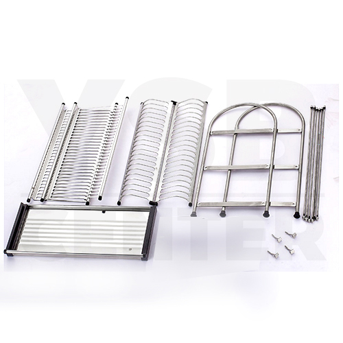 CASSA ที่คว่ำจานสแตนเลส304 แบบ 3 ชั้น กว้าง 55cm ลึก 27cm สูง 57cm รุ่นC1L007-SUS304-355