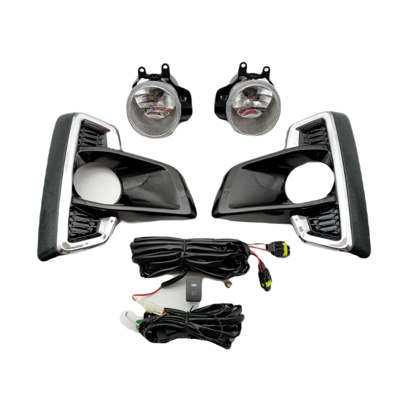 ไฟตัดหมอก/ไฟสปอร์ตไลท์ TOYOTA REVO(รีโว่) ฝาครอบชุบโครเมียม โฉมปี2018-2020 (ครบชุด) (รับประกัน 6เดือน) (TY789E)