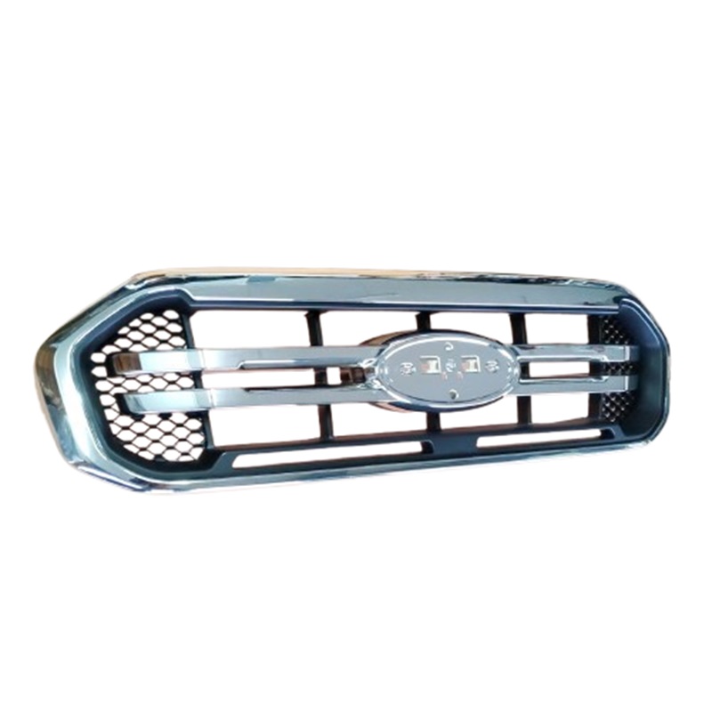 หน้ากระจัง FORD RANGER(ฟอร์ด เรนเจอร์) XLT ชุบโครเมียม ไม่มีโลโก้ ปี2019-2021 (รหัส:RANGER'18 XLT ชุบ)