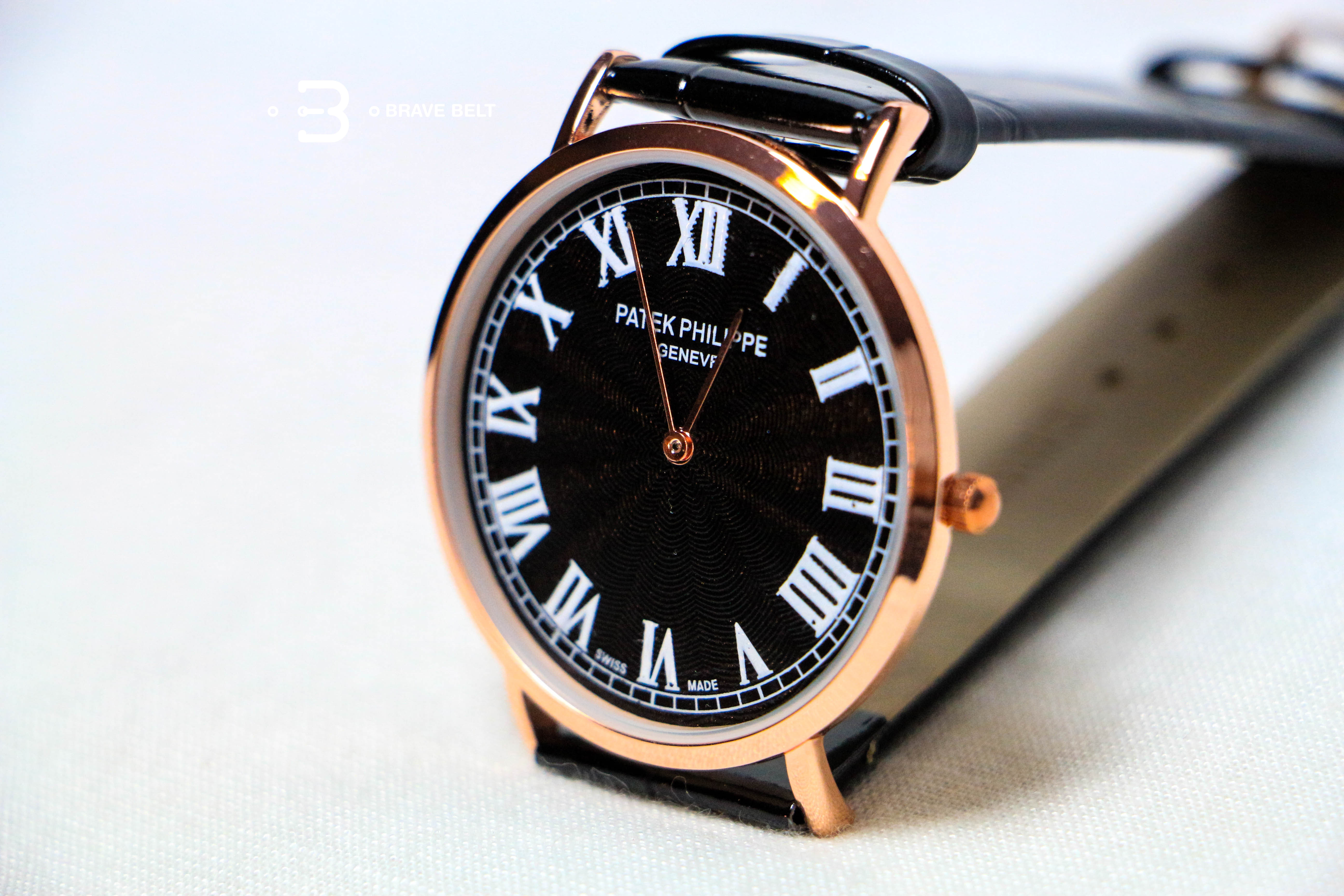 รีวิวนาฬิกา ตัวเลขโรมัน ทรงคลาสสิก patek philippe top mirror หน้าปัดดำ