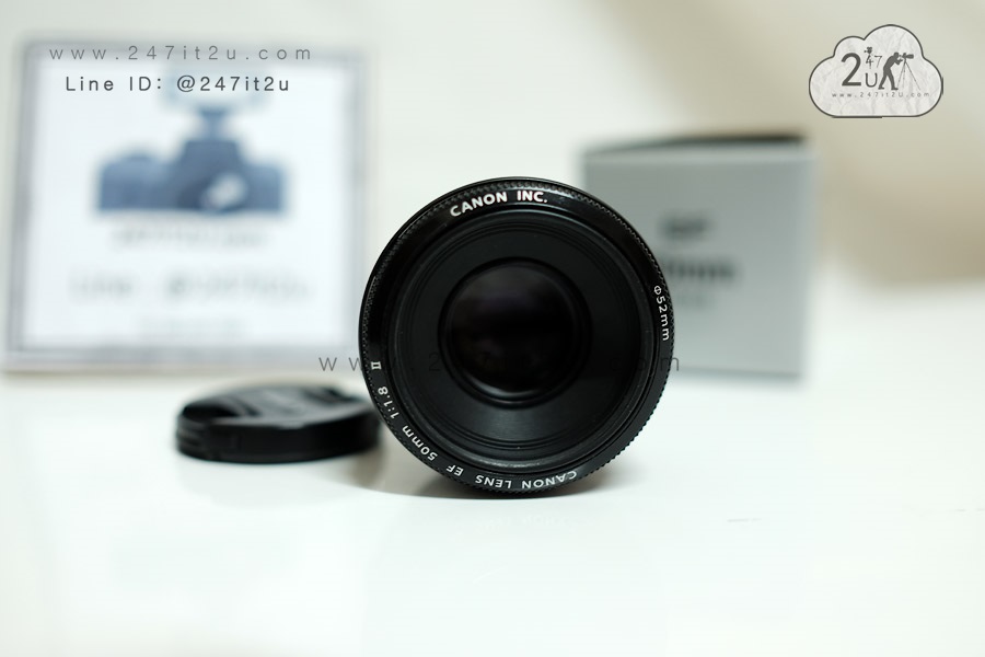 เลนส์ Canon 50mm f1.8 ii ยกกล่อง