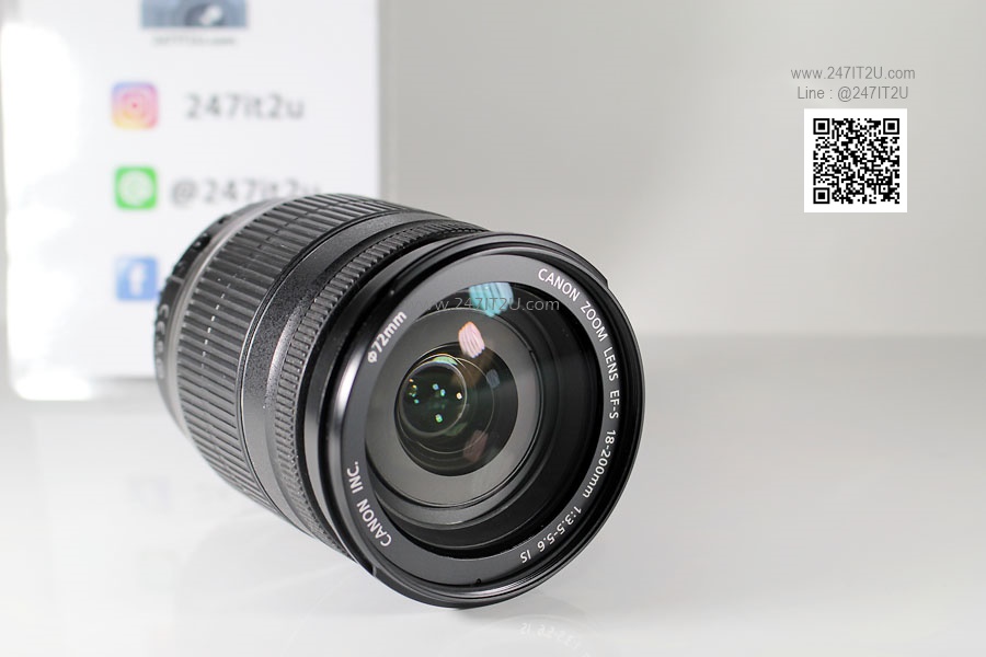 เลนส์ Canon EF-S 18-200mm f 3.5-5.6 IS มีกล่อง