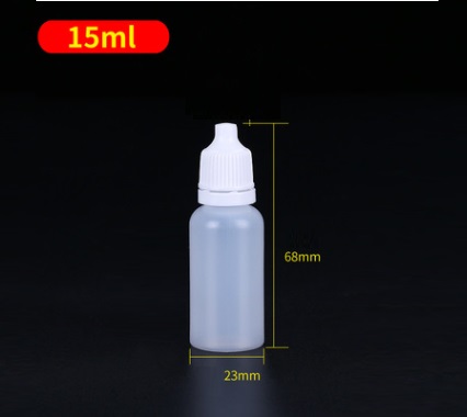 15ml PEขวดยาหยอดตา (สีขาวทึบแสง)