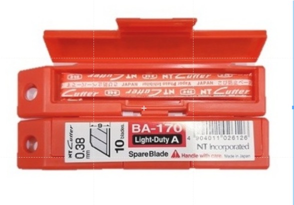 ใบมีดคัตเตอร์ NT A-170(10ใบ/หลอด)