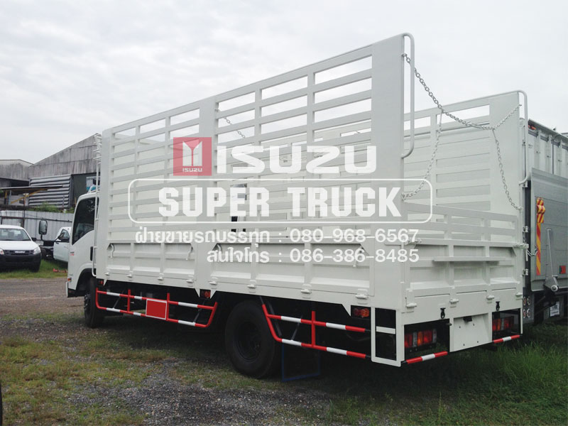 ISUZU NQR แบบกระบะคอก (ช่วงต่อยาว 5.6เมตร)