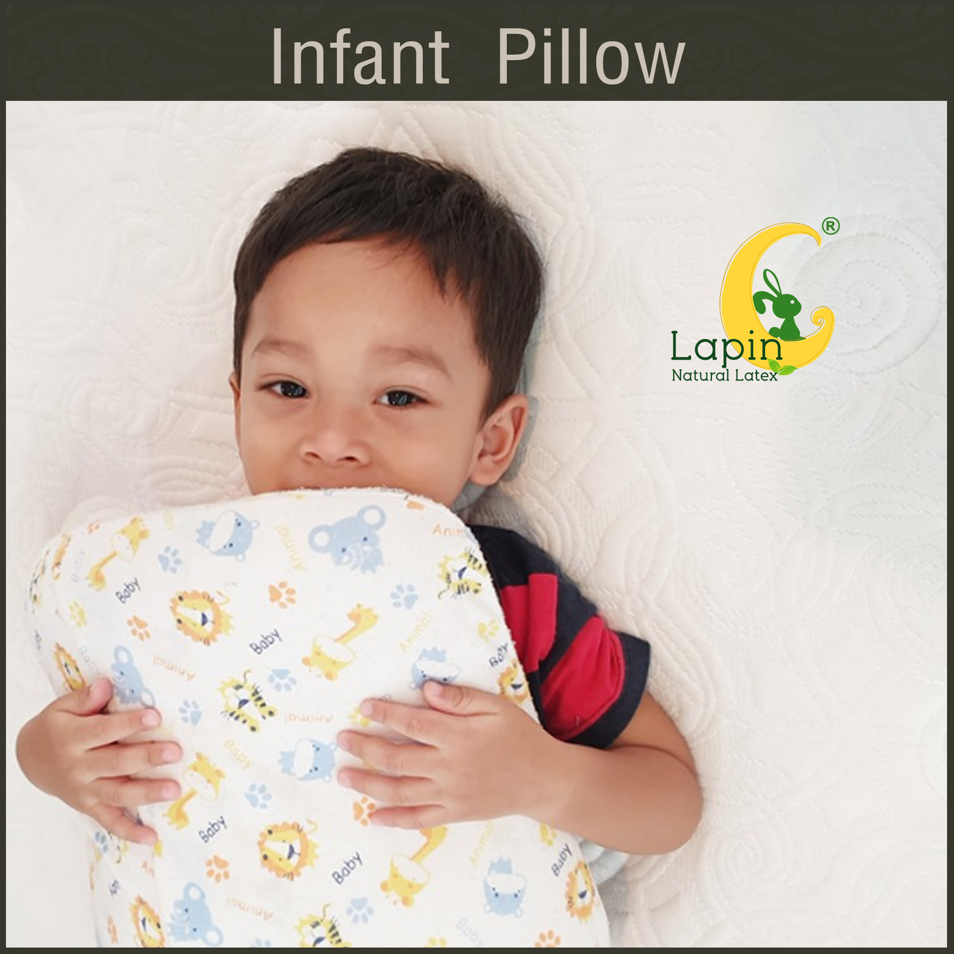 Latex Baby Pillow (Infant Pillow) หมอนหลุมทารกน้อย (ลายสัตว์น่ารัก)