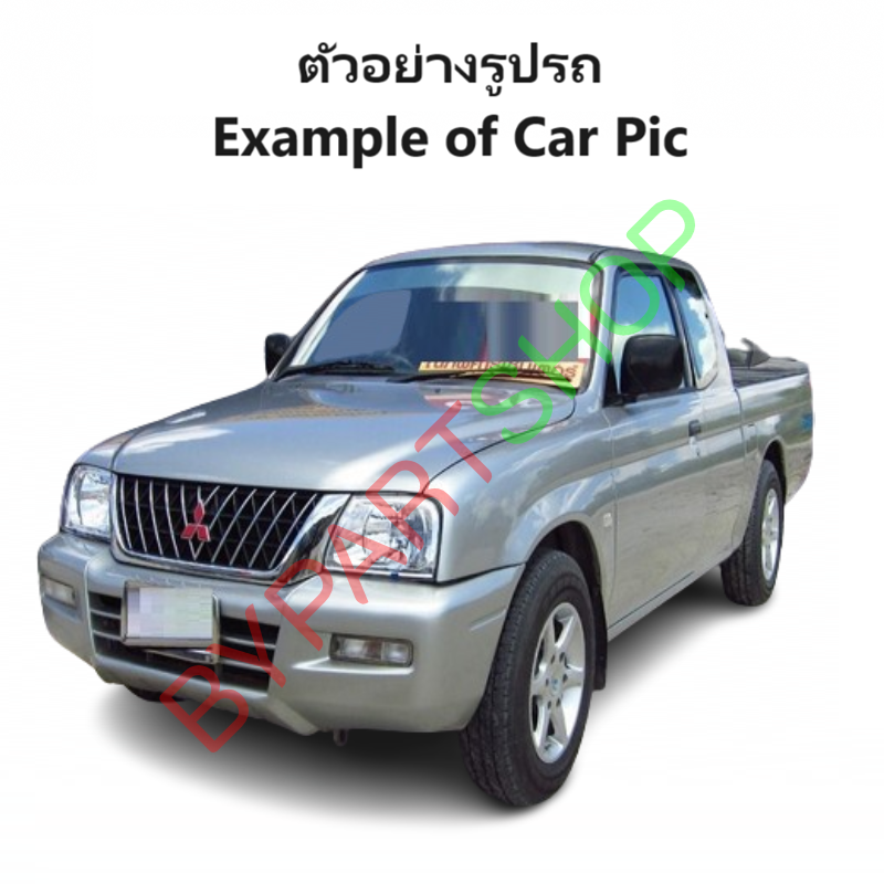กระจกมองข้าง MITSUBISHI STRADA(สตราด้า) เหลี่ยมใหญ่ รุ่นปรับมือ สีดำ(งานไม่ทำสี) ปี1996-2005 -ราคาต่อข้าง-