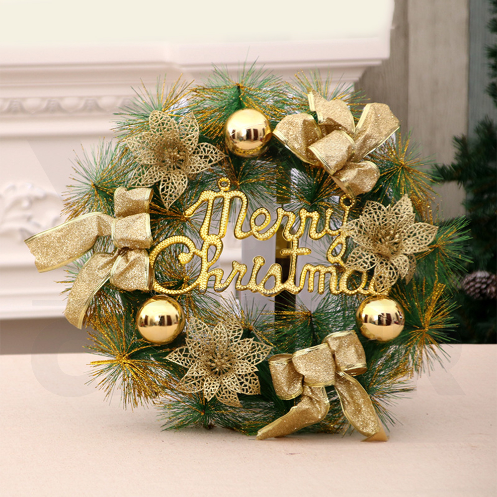 ต้นคริสต์มาส พุ่มคริสต์มาสปลอม พุ่มไม้ตกแต่ง ประดับบอล ดอกไม้ ของแต่งปีใหม่ ของแต่งบ้าน