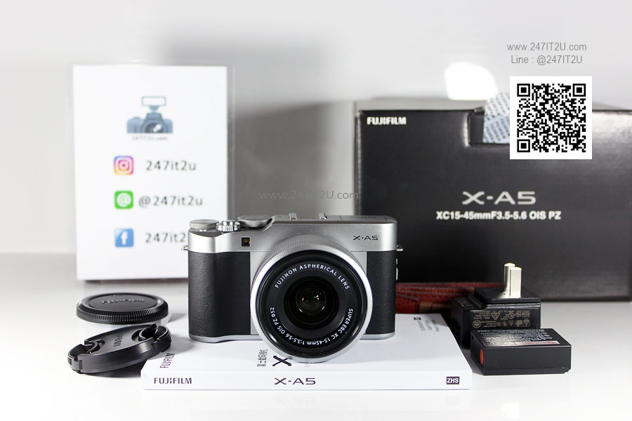 Fujifilm X-A5 + เลนส์ 15-45mm สี silver