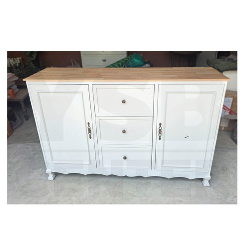 ตู้เก็บของ พร้อมลิ้นชักสไตล์มินิมอล รับน้ำหนักได้ดีเก็บของได้เยอะ (ไม่ต้องประกอบ) สีขาว PT017-TT40X150X80