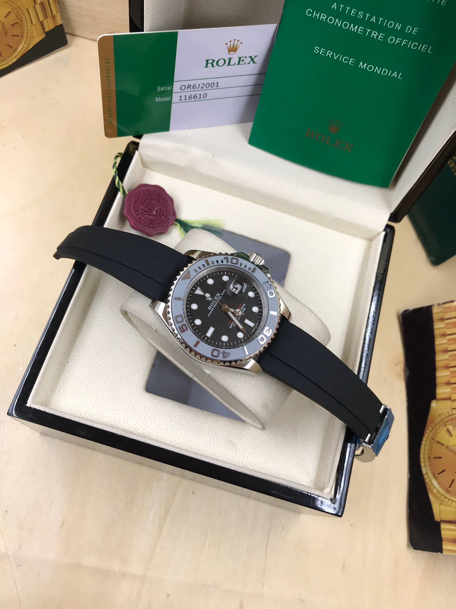 นาฬิกา Rolex รุ่น Yacht Master กรอบเซรามิค Mirror Swiss