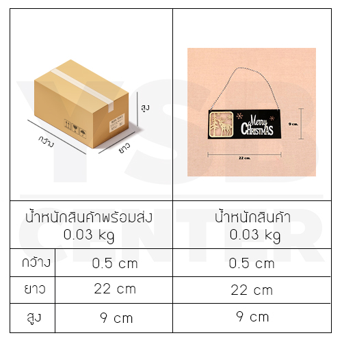 ป้ายคริสต์มาส ของตกแต่งต้นคริสต์มาส แบบแขวน ของแต่งบ้านสำหรับงานปาร์ตี้ รุ่น B1S008 - B1S009