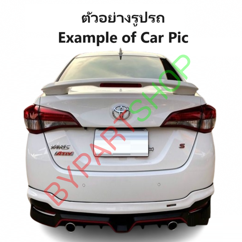 หน้ากระจัง TOYOTA YARIS ATIV(ยาริส เอทีฟ) งานไม่ทำสี คาดโครเมียม ไม่มีโลโก้ ปี2018-2019 (รหัส:YARIS'18)