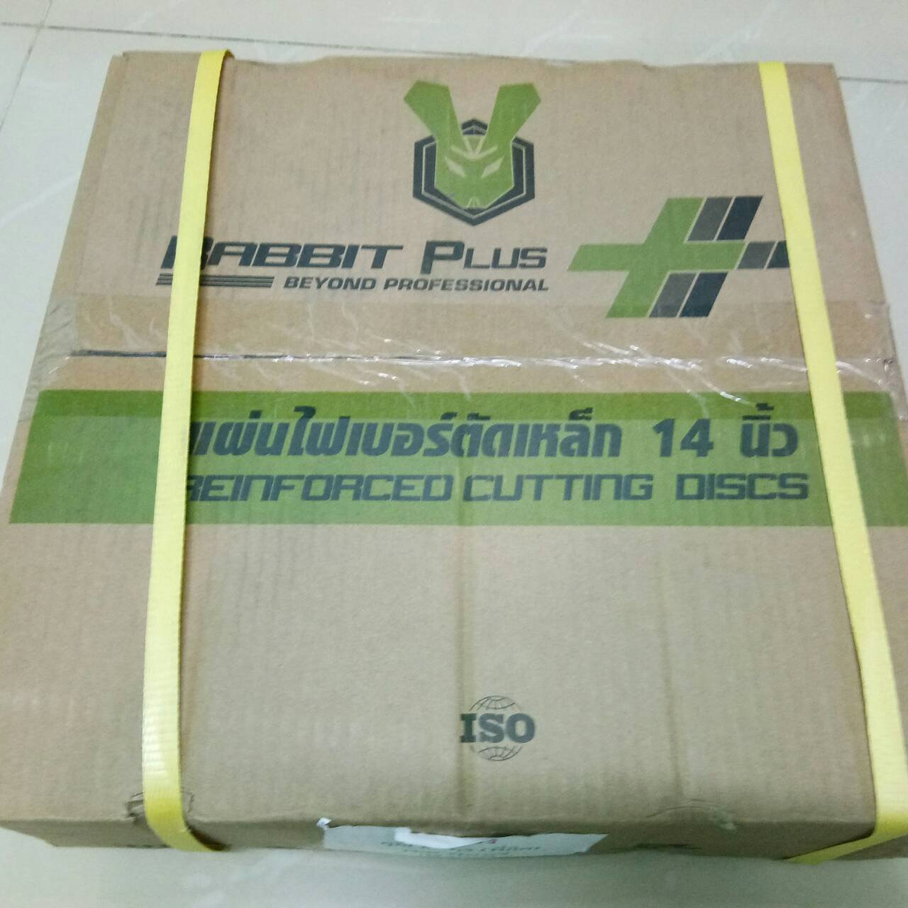แผ่นไฟเบอร์ตัดเหล็กสีดำ Rabbit Plus+ 14 นิ้ว ใบตัดเหล็ก 355x3.2x25.4 mm. A30Q4BF ( 25ใบ )
