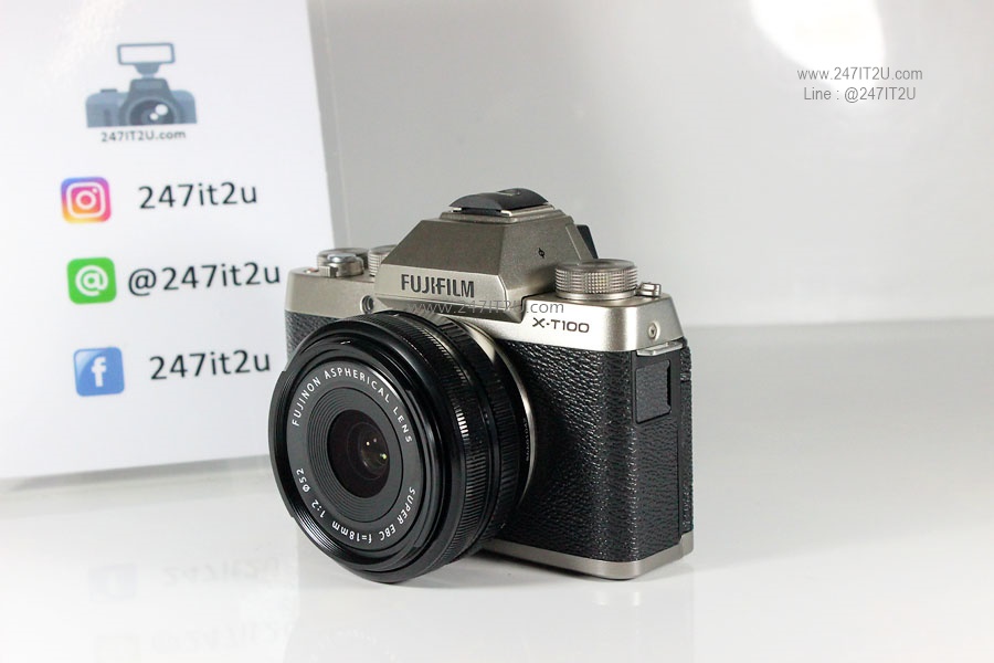 กล้องFujifilm X-T100 +18mm f2 silve