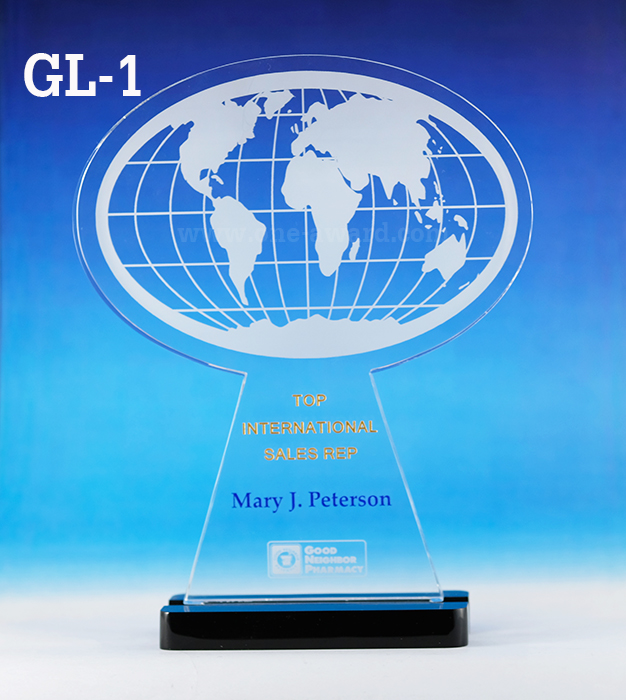 Code: GL-1 โล่อะคริลิค ความสูงตัวโล่ 8 -10 นิ้ว ความหนาอะคริลิค 15 มม. พร้อมเลเซอร์ข้อความและโลโก้ ลงสีได้ไม่เกิน 2 สี ***ราคาเริ่มต้นที่ 980 บาท (ความสูง 8 นิ้ว เมื่อสั่งสินค้า 5 ชิ้น ขึ้นไป)***
